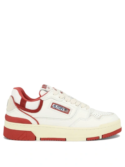 Autry Clc Suede- And Rubber-trimmed Leather Sneakers In White