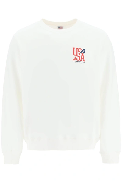 Autry Cotton Logo-print Sweatshirt In White