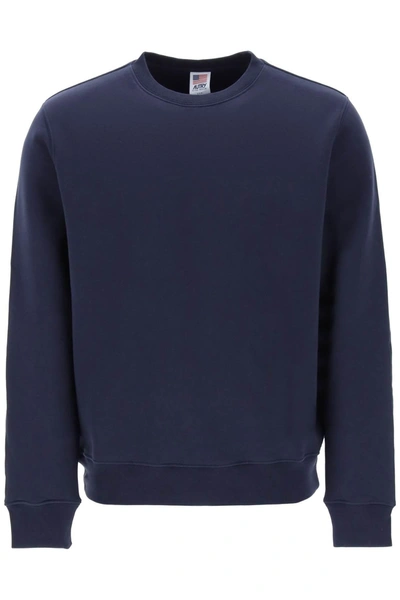 Autry Icon Sweatshirt With Maxi Logo In Blue