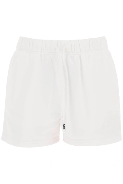 Autry Sweatshorts With Logo Embroidery In White