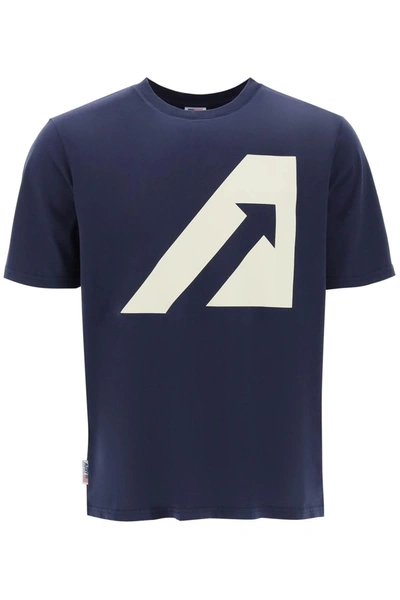 Autry T-shirt With Logo Print In Blue