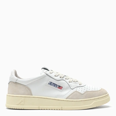 AUTRY AUTRY WHITE LEATHER MEDALIST LOW TOP SNEAKERS