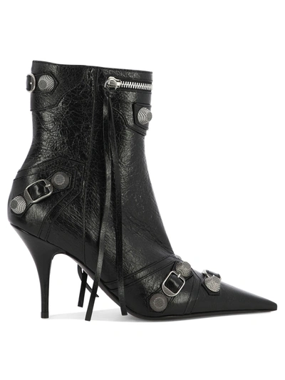 Balenciaga Black Cagole 90 Ankle Boots