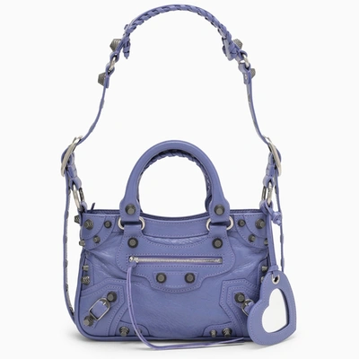 Balenciaga Small Neo Cagole Tote Bag In Purple