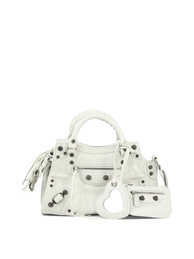 Balenciaga Neo Cagole Xs Handbag In White
