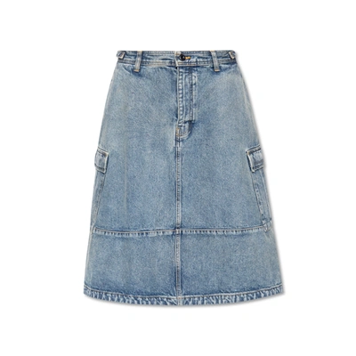 BALENCIAGA BALENCIAGA OVERSIZE DENIM SKIRT