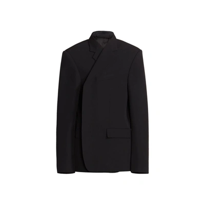 Balenciaga Vetta Wool Blazer In Black