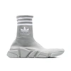Balenciaga X Adidas Speed 2.0 Lt Sock Sneakers In Gray