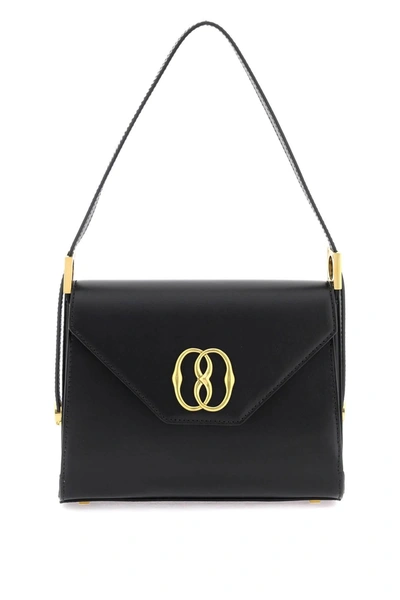 Bally Leather Emblem Bag In Black