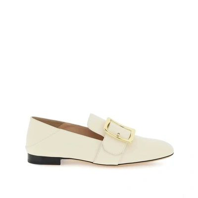Bally Leather Loafers In White