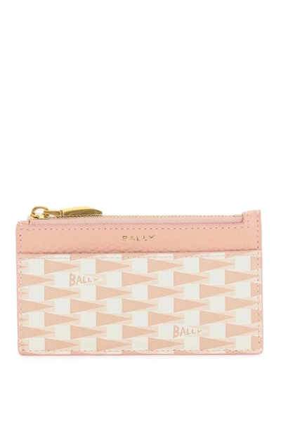 Bally Pennant Cardholder In White,pink