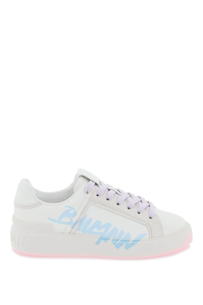 Balmain Sneakers  Woman Color White In White / Light Blue
