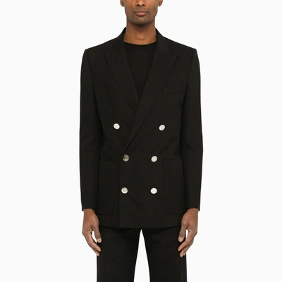 Balmain Double-breasted Tailored Jacket In Black