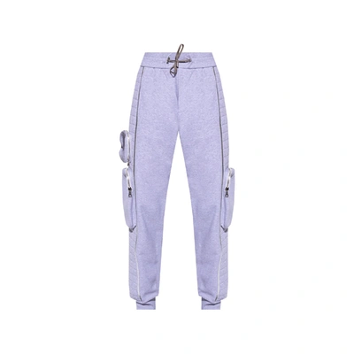 Balmain Cotton Sweatpants In Gray