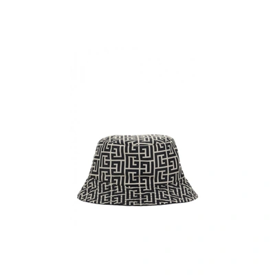 Balmain Monogram Bucket Hat In Multi-colored