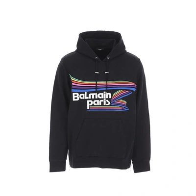 BALMAIN BALMAIN LOGO HOODED SWEATSHIRT