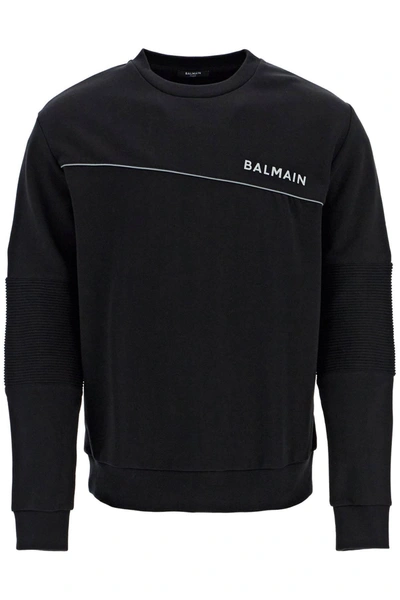 Balmain Logo-print Sweatshirt In Black