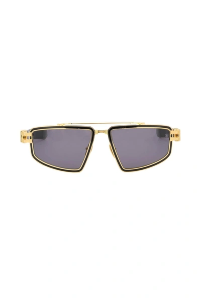 Balmain Titan Sunglasses In Black,gold
