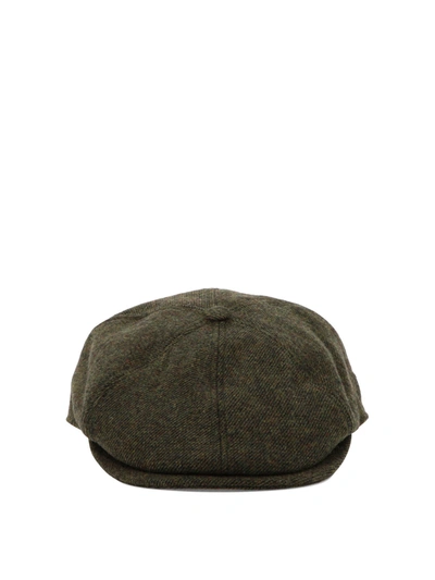 Barbour Claymore Bakerboy Hat In Green