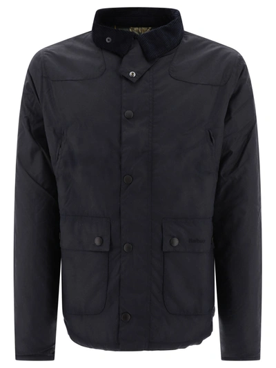 Barbour Bedale Waxed Cotton Jacket In Black