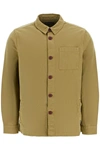 Barbour Washed Button-up Overshirt In Green