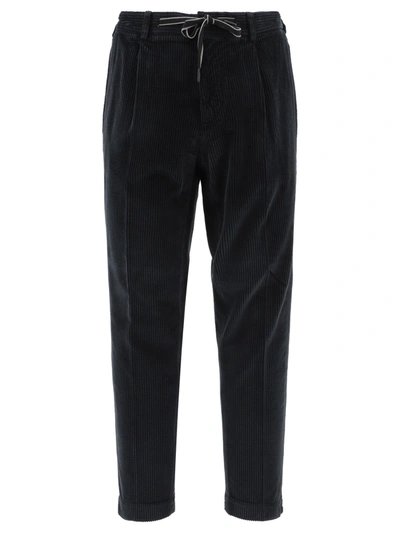 Biagio Santaniello Barone Corduroy Pants In Blue