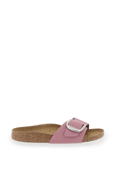 Birkenstock Madrid Big Buckle Mules In Pink