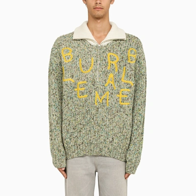 Bluemarble Logo-embroidered Virgin Wool-blend Jumper In Multi