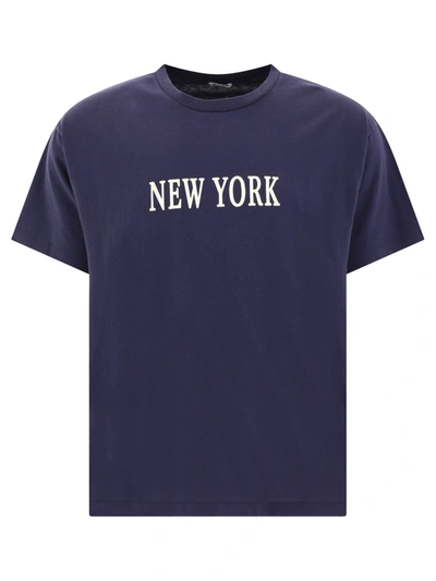 Bode New York Tee In Blue