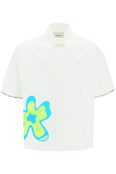 Bonsai Graphic-print Oversized Shirt In White