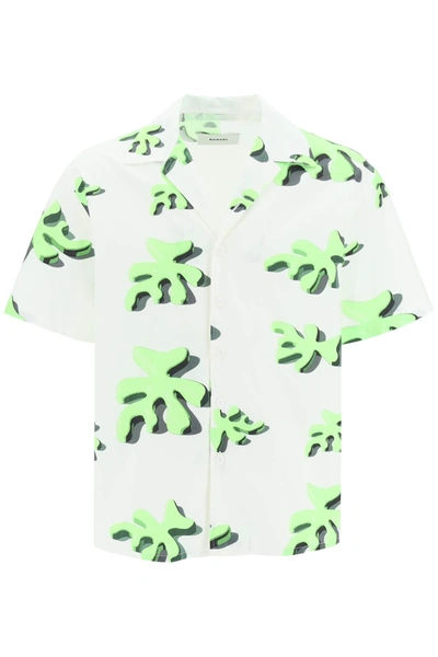 Bonsai Shirt In White Cotton In Bianco