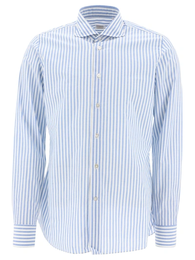 Borriello Striped Shirt In Blue