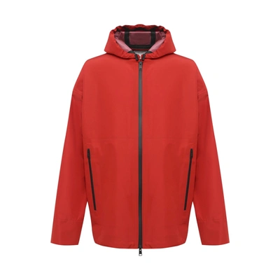 Bottega Veneta Water-repellent Nylon Jacket In Red