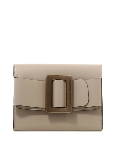 Boyy Buckle Clutch In Beige