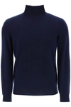 Brunello Cucinelli Cashmere Turtleneck Sweater In Blue