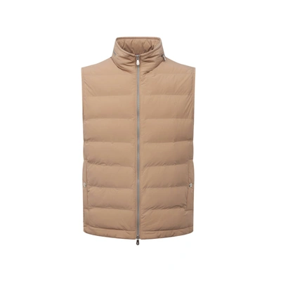 Brunello Cucinelli Padded Vest Jacket In Beige