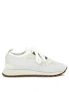 Brunello Cucinelli Suede Runner Sneakers In White