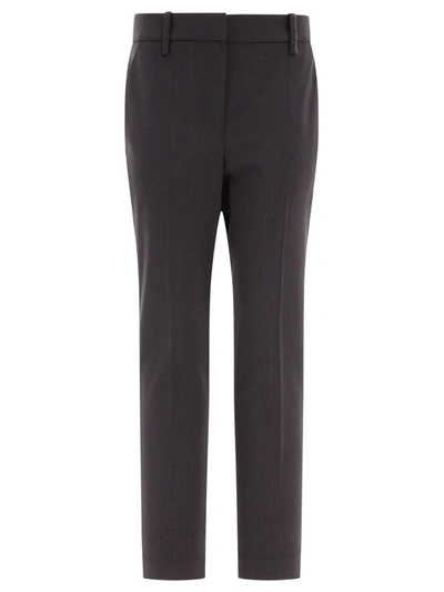 Brunello Cucinelli Trousers With Monili Detail In Black