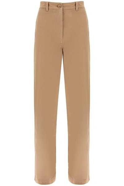 Burberry 'branley' Straight Leg Pants In Beige