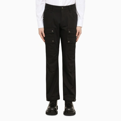 BURBERRY BURBERRY BLACK MULTI POCKET TROUSERS