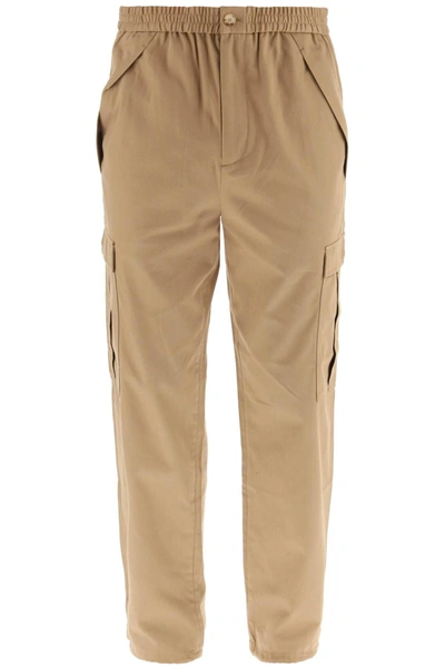 Burberry Camel Trousers In Brown