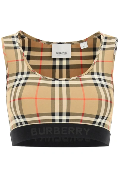 Burberry Dalby Check Sport Top Women In Multicolor