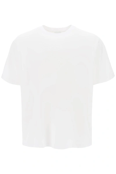Burberry Ekd Motif Cotton T-shirt In White