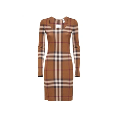 Burberry Pieper Dress In Brown