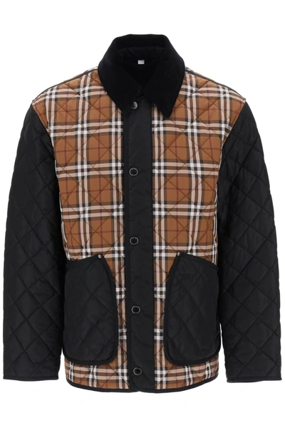 Burberry Weavervale Jacket In Brown,black