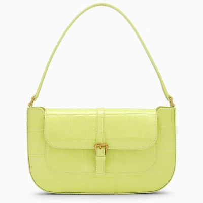 By Far Miranda Croc Shoulder Bag In Yellow