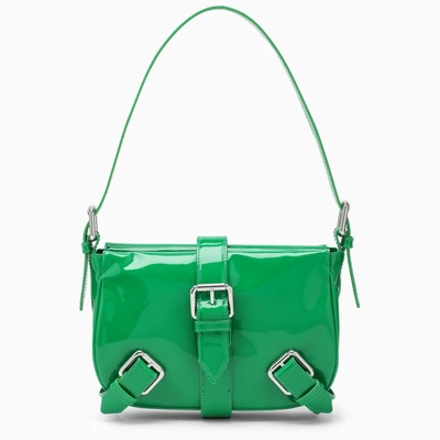 By Far Murphy Embossed Shoulder Bag In Verde