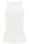 By Malene Birger Amani Ribbed Tank Top In White