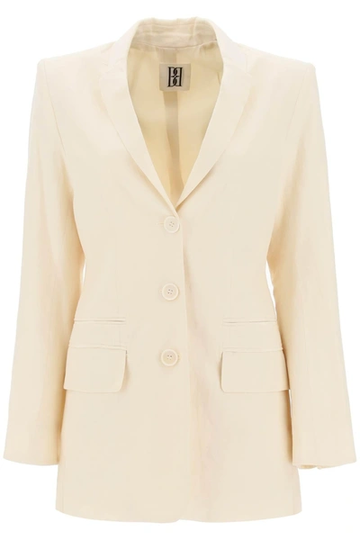 By Malene Birger Porter Linen Blend Blazer In White