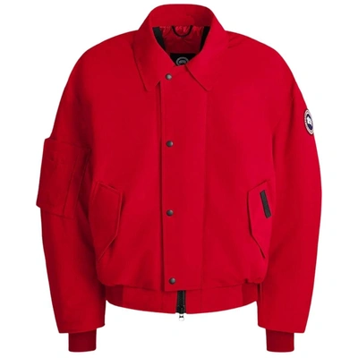 Canada Goose Daxue Down Bomber Jacket In Red